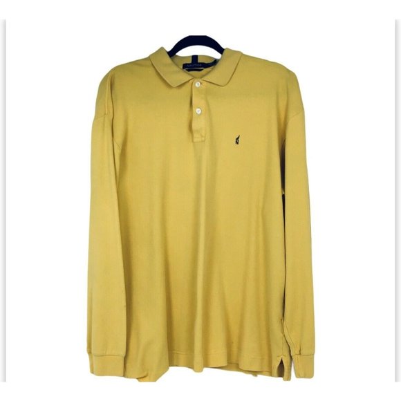NAUTICA Men's Yellow Cotton LS Pullover‎ Sz XL - Picture 1 of 4